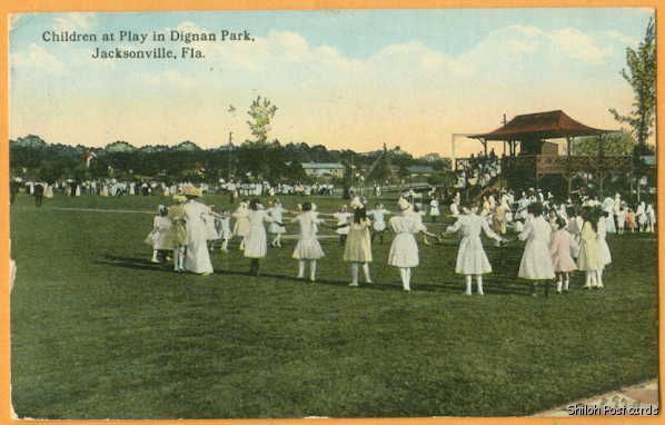 Children Playing in Dignan Park (before 1917)
